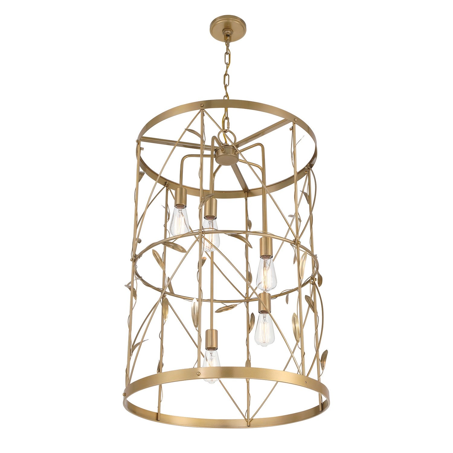 Savoy House - 3-6599-5-171 - Five Light Pendant - Lexington - Burnished Brass