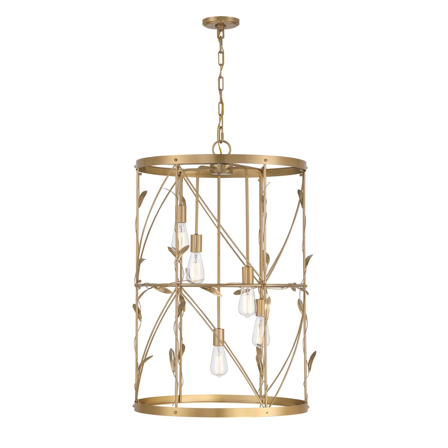Savoy House - 3-6599-5-171 - Five Light Pendant - Lexington - Burnished Brass
