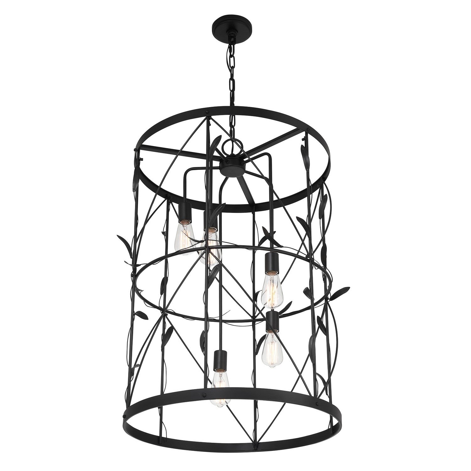 Savoy House - 3-6599-5-89 - Five Light Pendant - Lexington - Matte Black