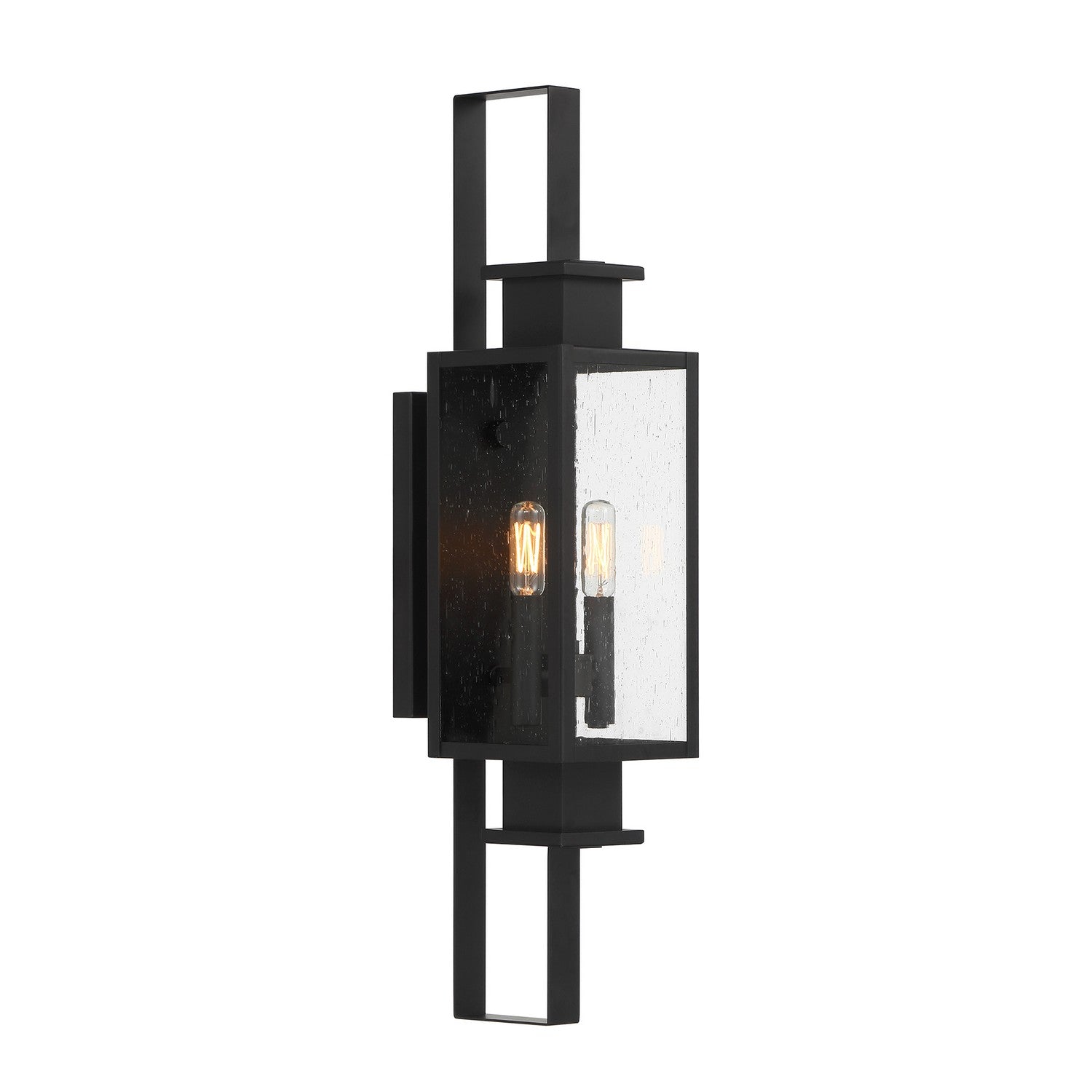 Savoy House - 5-826-BK - Two Light Outdoor Wall Lantern - Ascott - Matte Black
