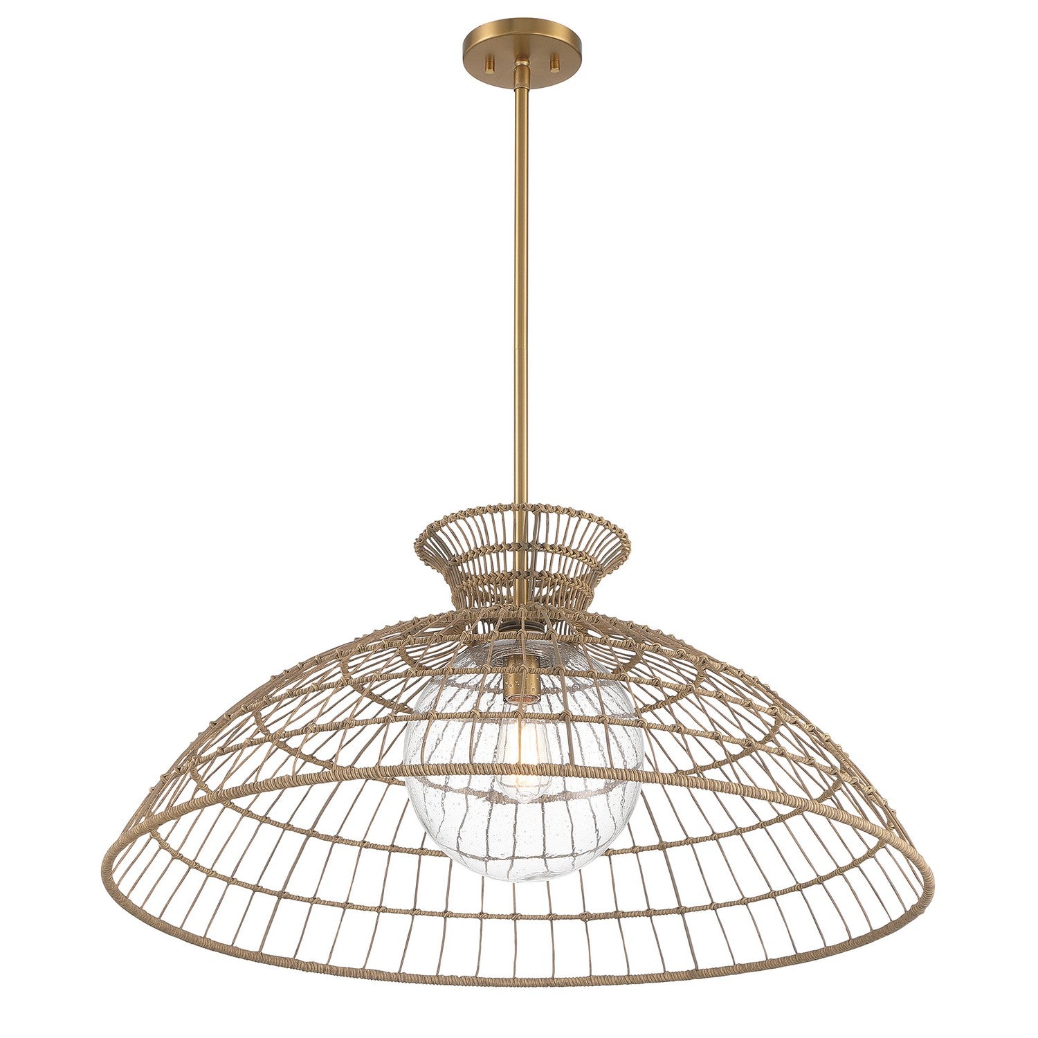 Savoy House - 7-6427-1-322 - One Light Pendant - Lanai - Warm Brass