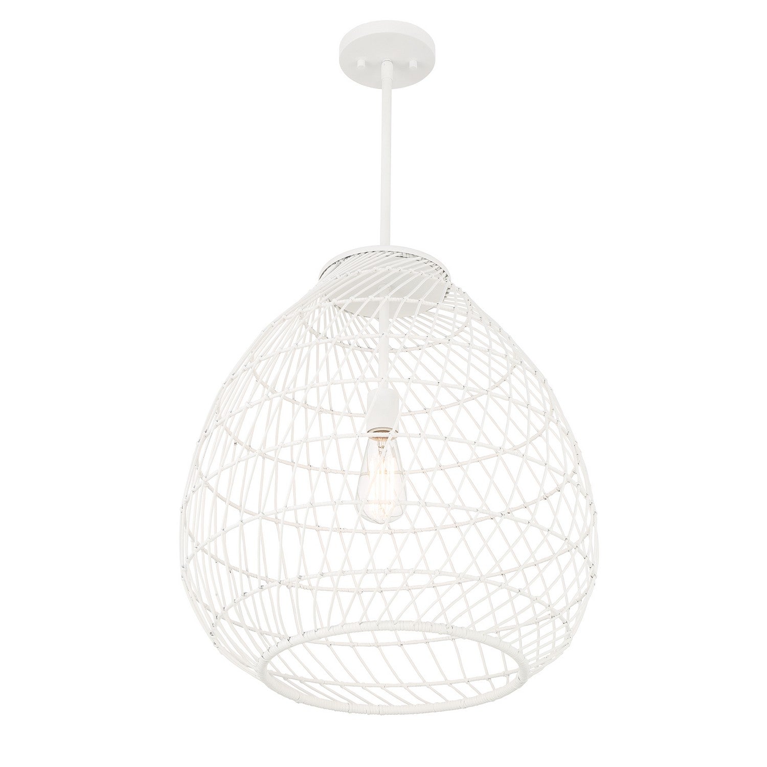 Savoy House - 7-7681-1-83 - One Light Pendant - Maya - Bisque White