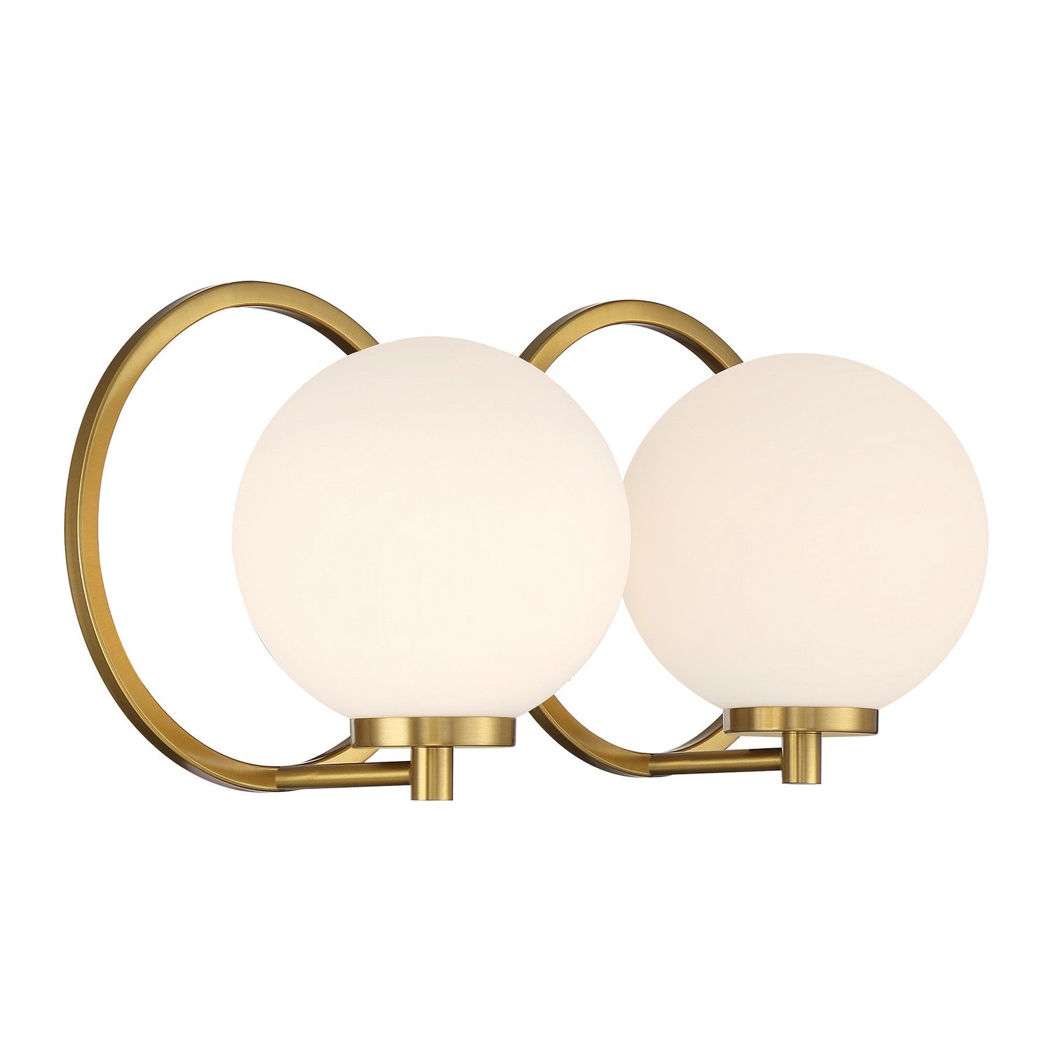 Savoy House - 8-6180-2-143 - Two Light Bathroom Vanity - Alhambra - Matte Black with Warm Brass