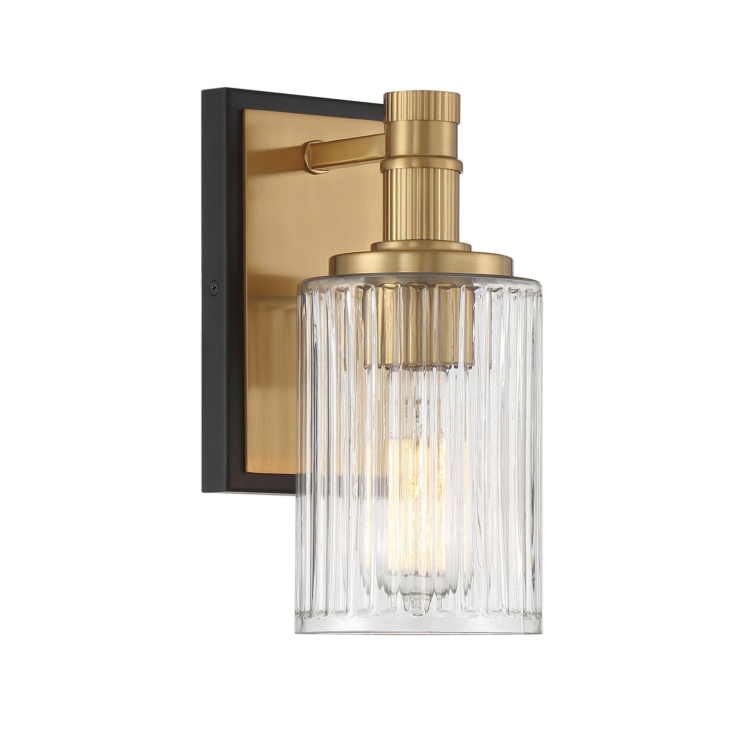 Savoy House - 9-1102-1-143 - One Light Bathroom Vanity - Concord - Matte Black with Warm Brass