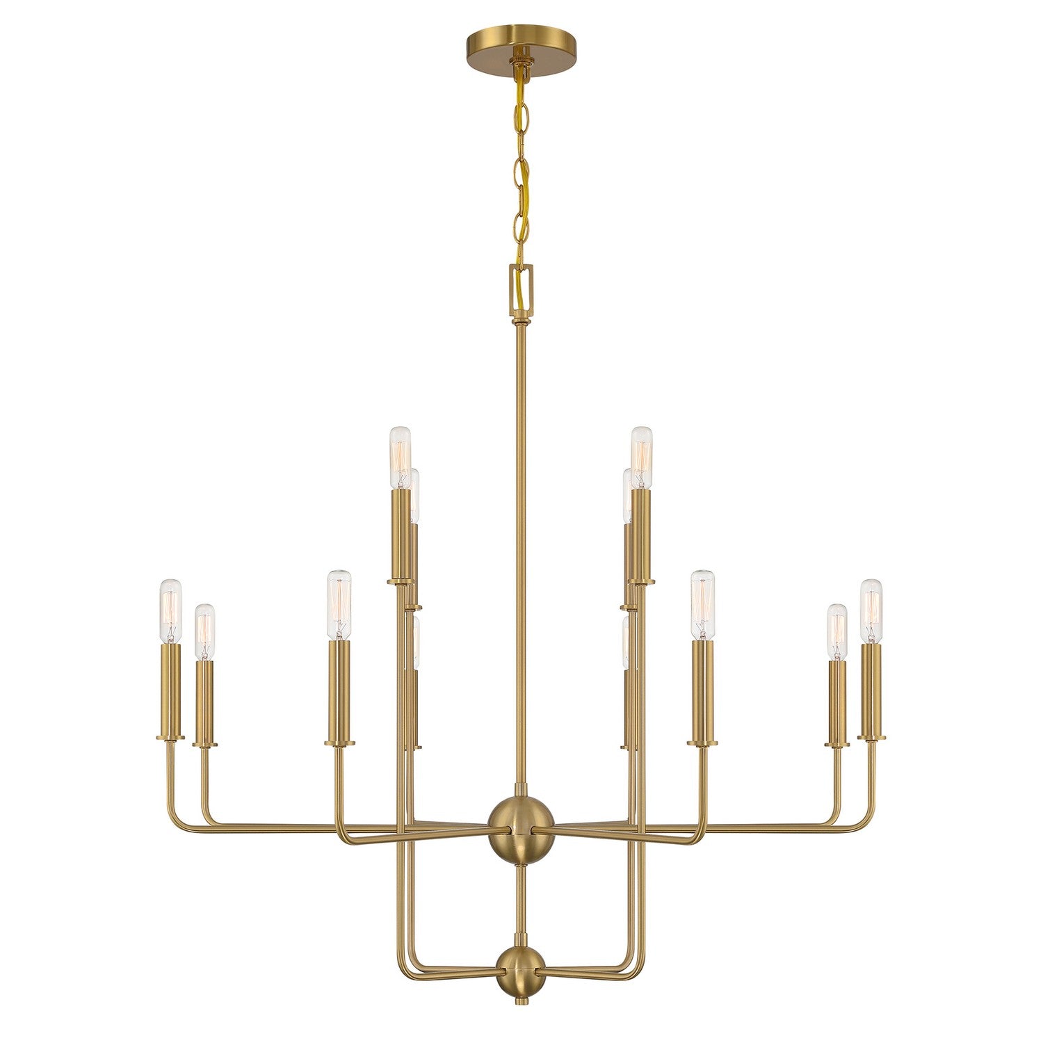 Savoy House - 1-4046-12-322 - 12 Light Chandelier - Avondale - Warm Brass
