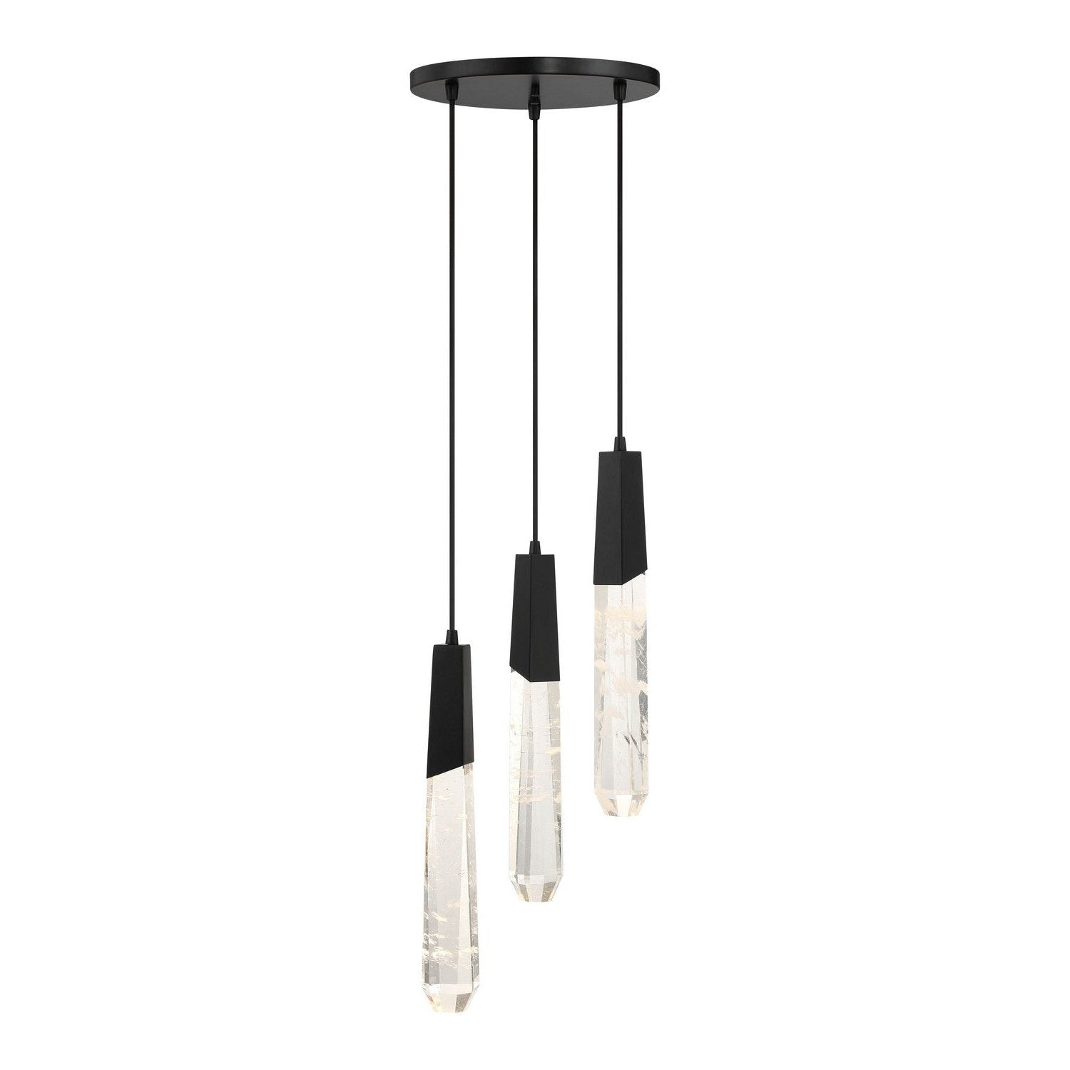 George Kovacs - P1284-66A-L - LED Pendant - Drifting Droplets - Coal