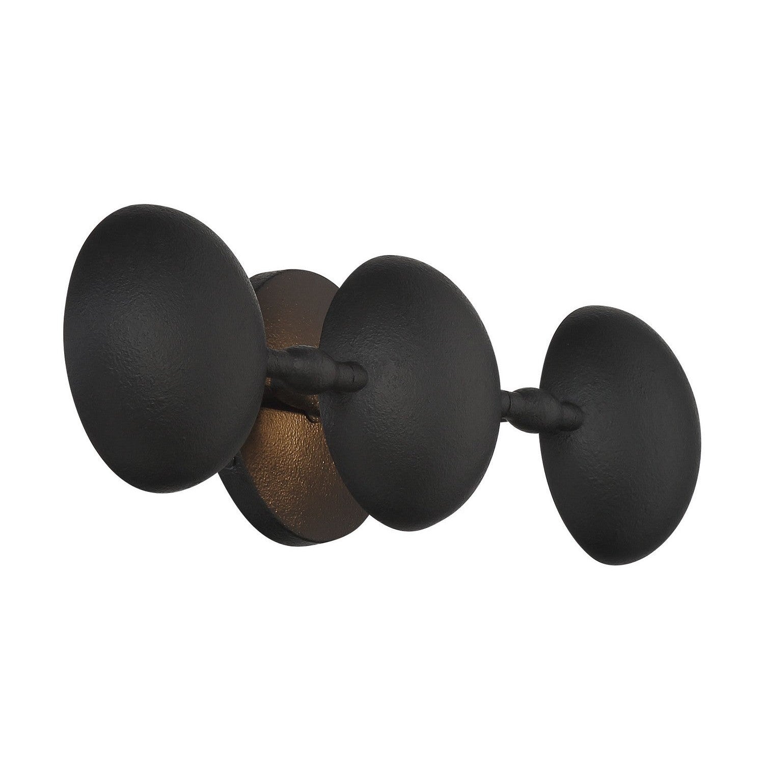 George Kovacs - P1315-076 - Three Light Wall Sconce - Undertas - Textured Black
