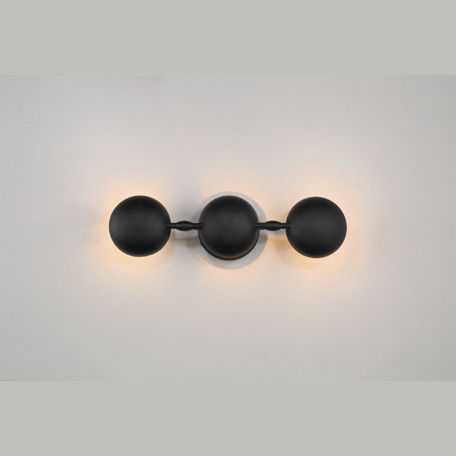 George Kovacs - P1315-076 - Three Light Wall Sconce - Undertas - Textured Black