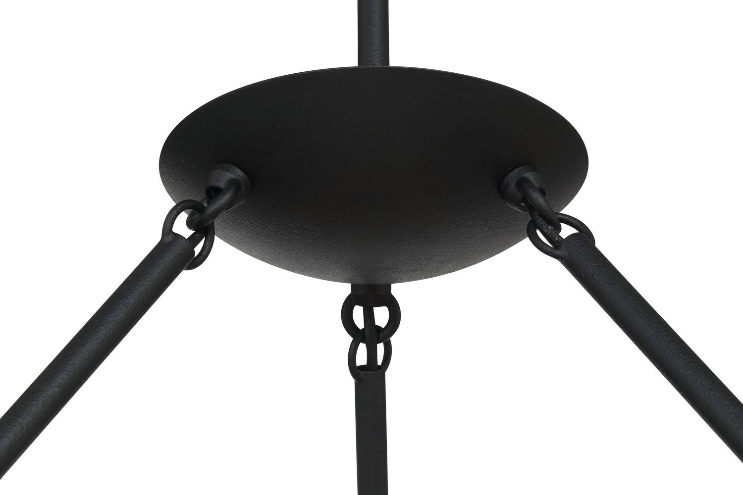 George Kovacs - P1316-076 - Six Light Chandelier - Undertas - Textured Black