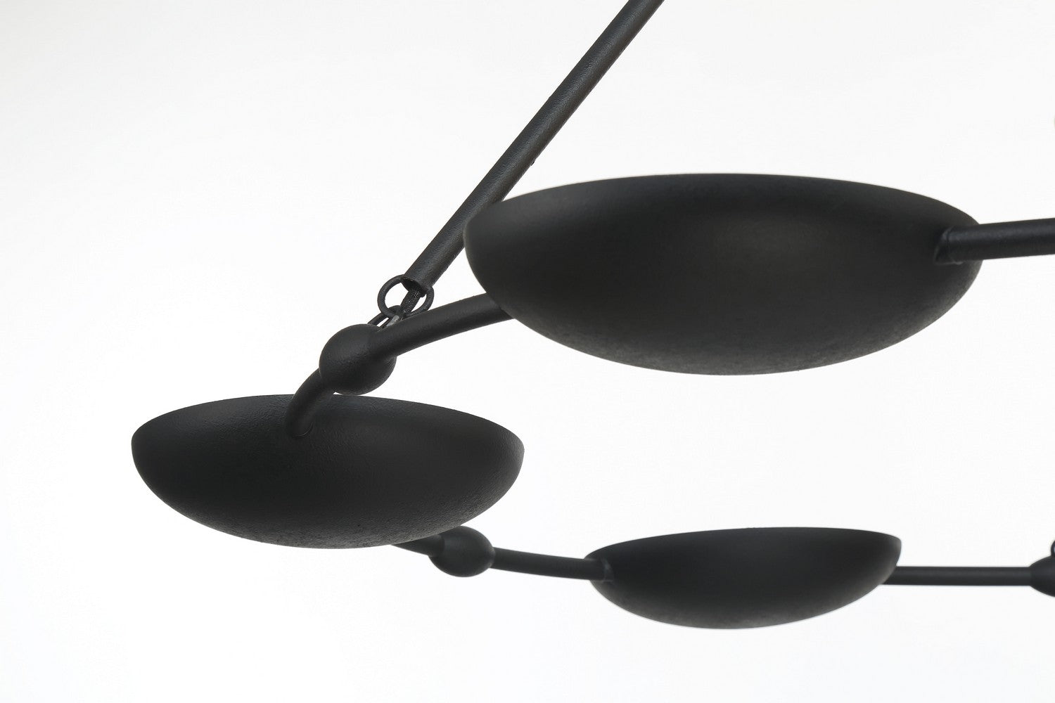 George Kovacs - P1316-076 - Six Light Chandelier - Undertas - Textured Black
