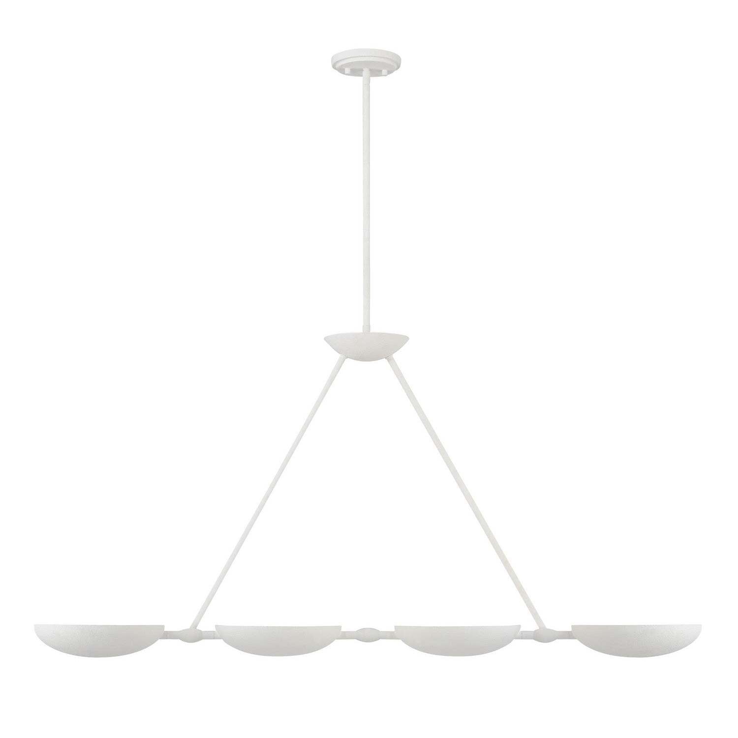 George Kovacs - P1318-792 - Four Light Island Pendant - Undertas - Piastra White