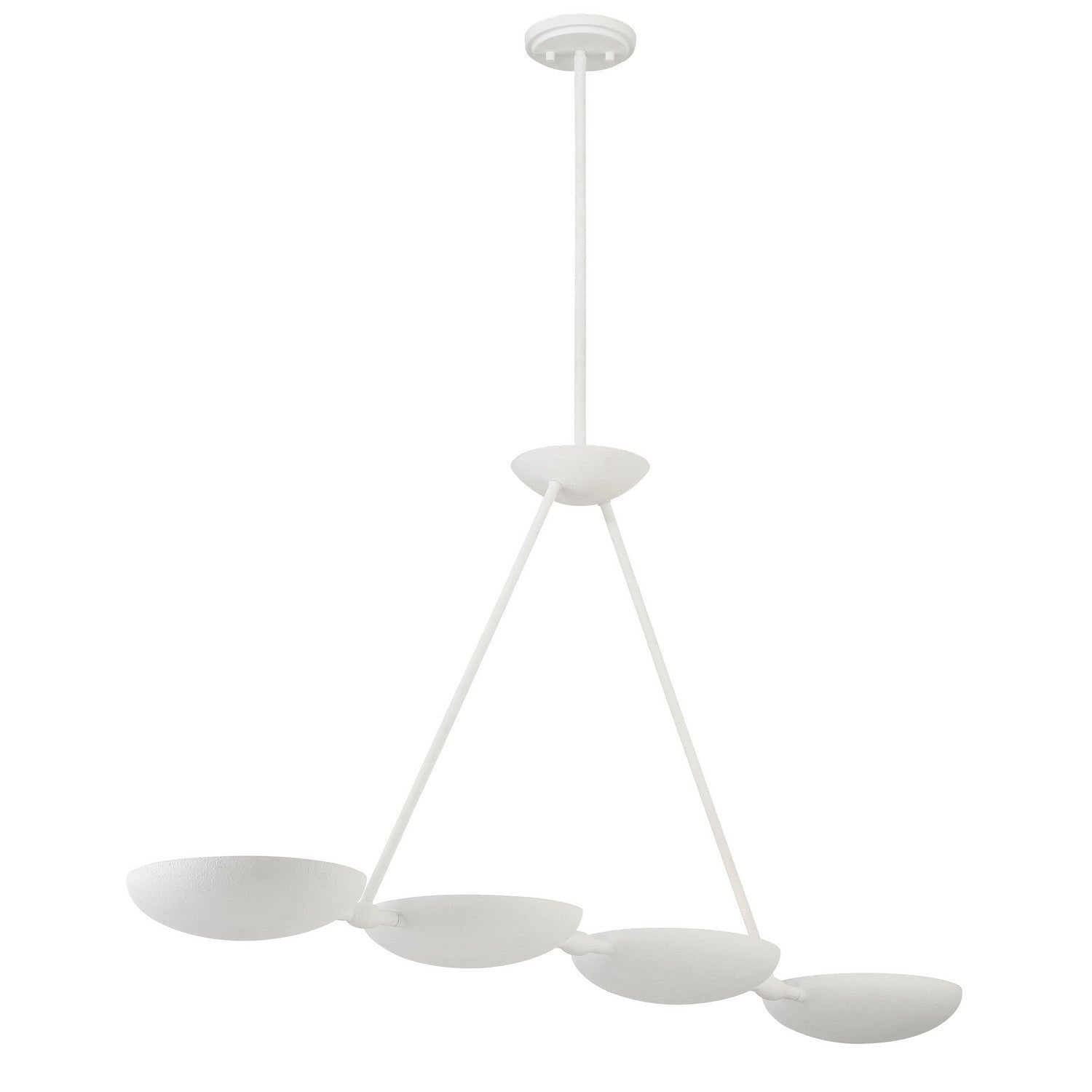 George Kovacs - P1318-792 - Four Light Island Pendant - Undertas - Piastra White