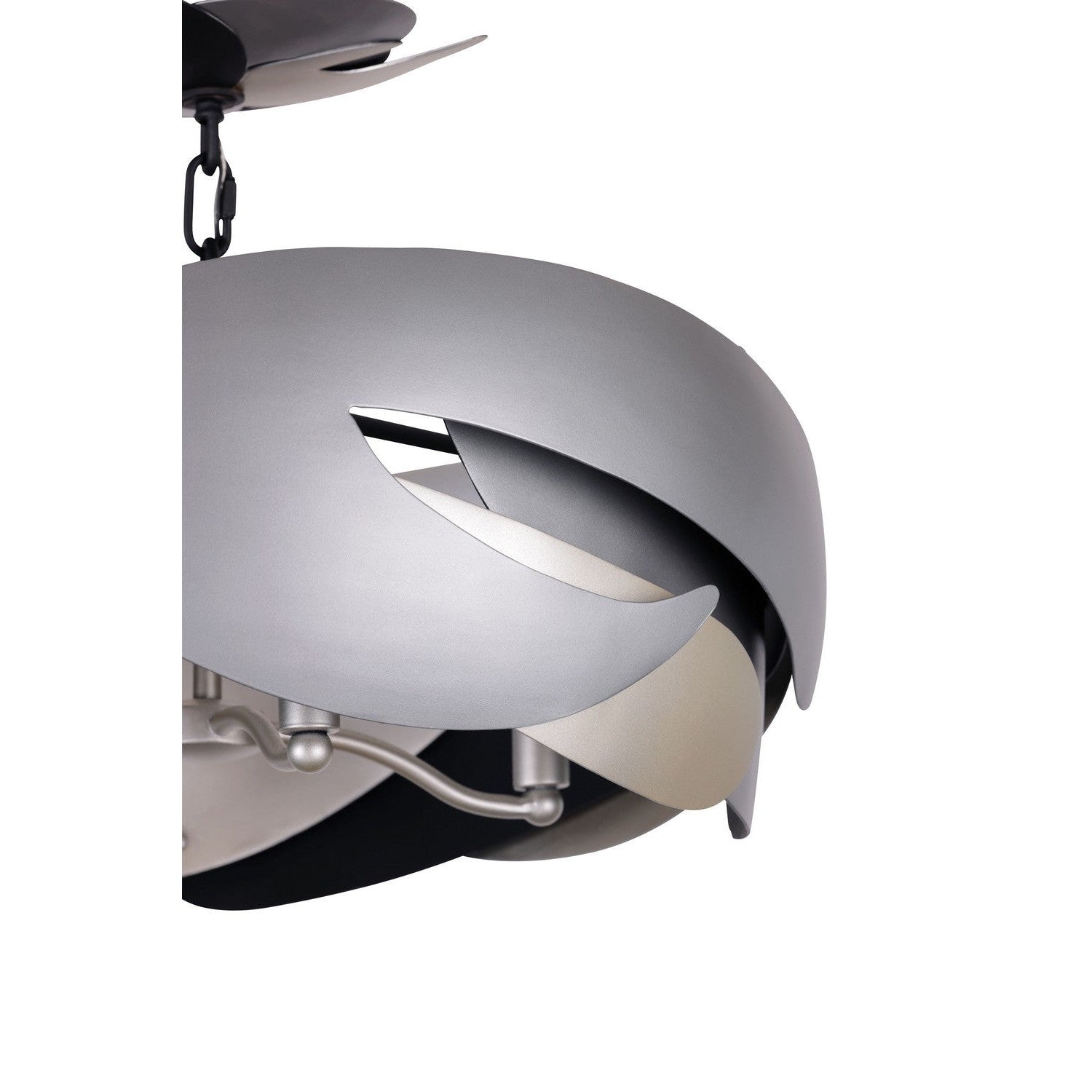 George Kovacs - P1333-780 - Four Light Semi Flush Mount - Metalo Misto - Coal With Atlas And Midnight S