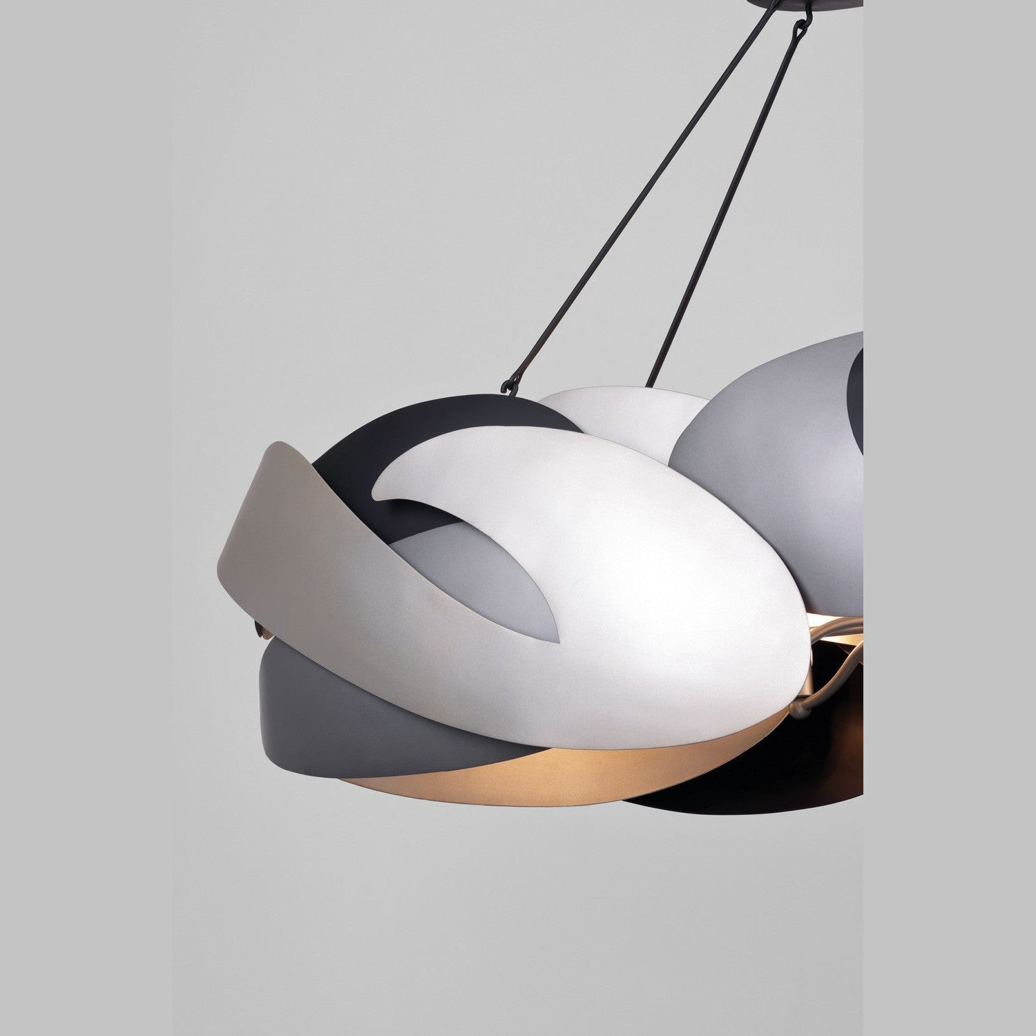 George Kovacs - P1335-780 - Six Light Island Pendant - Metalo Misto - Coal With Atlas And Midnight S