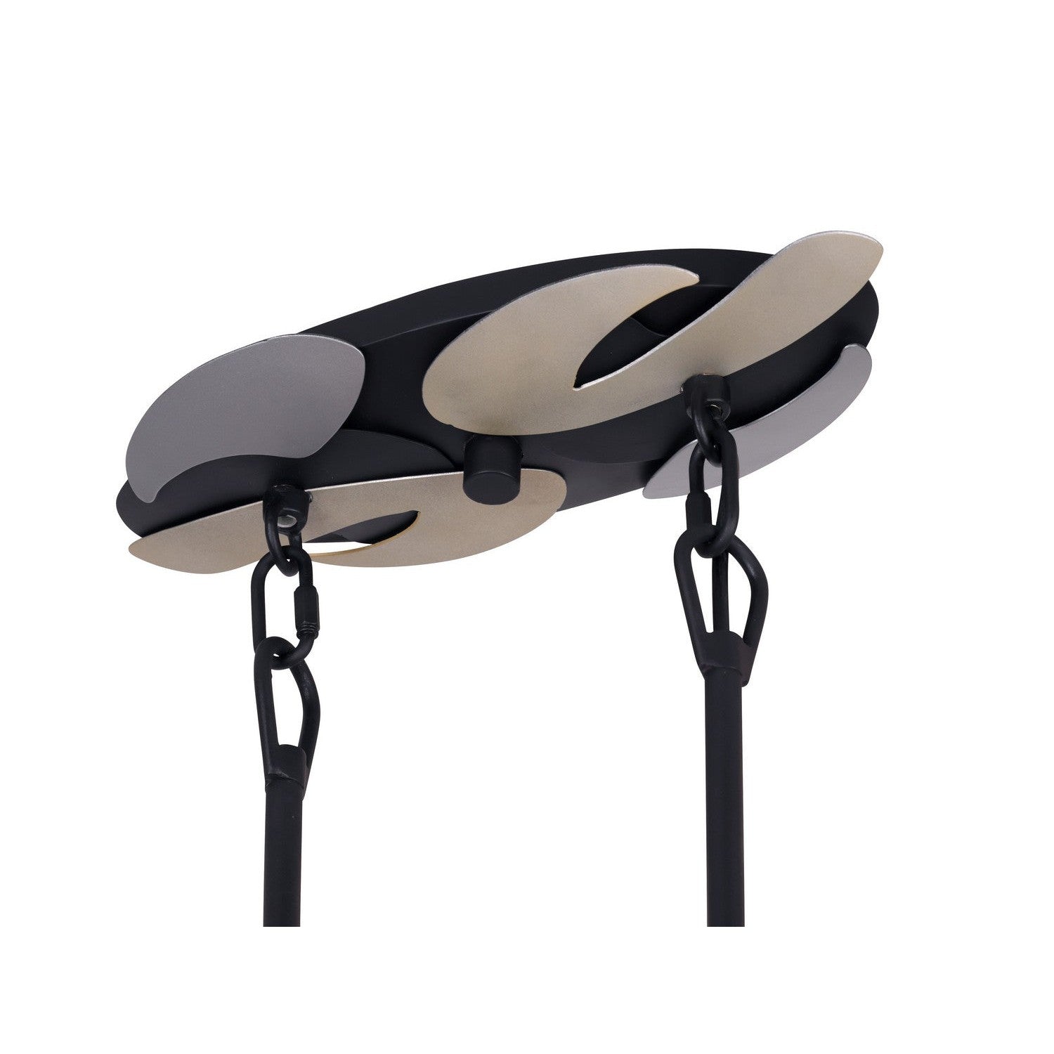 George Kovacs - P1335-780 - Six Light Island Pendant - Metalo Misto - Coal With Atlas And Midnight S