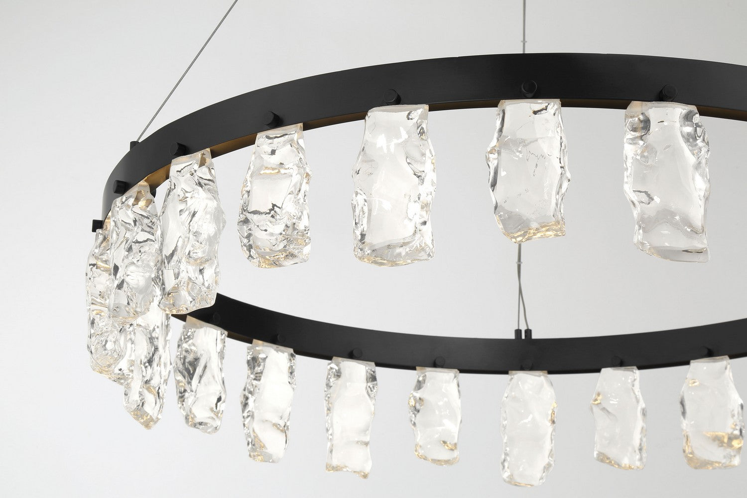 George Kovacs - P1497-66A-L - LED Chandelier - Arctic Glacier - Coal