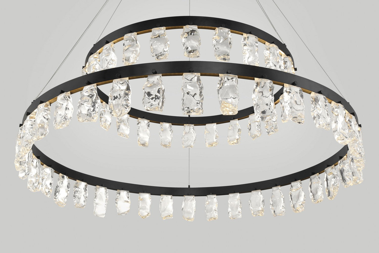 George Kovacs - P1499-66A-L - LED Chandelier - Arctic Glacier - Coal