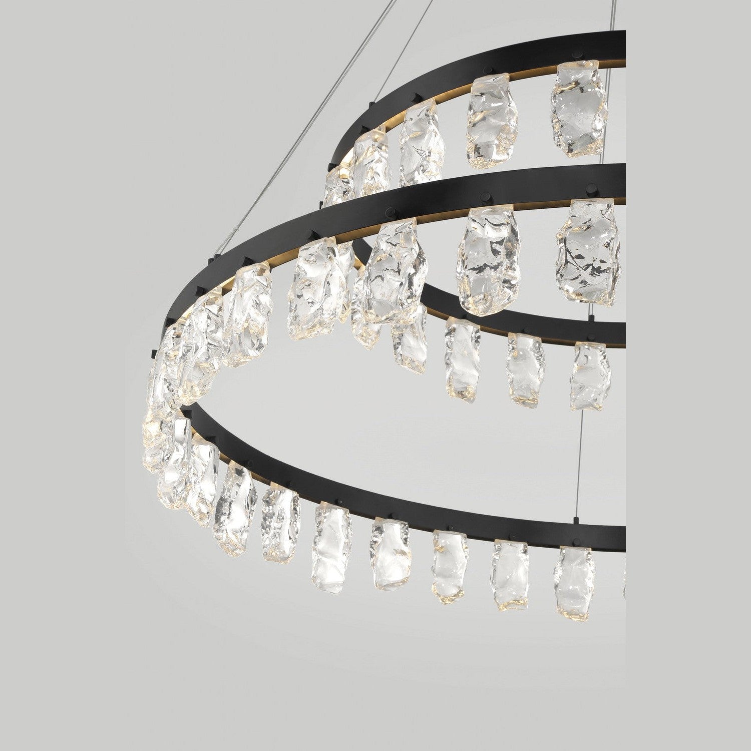George Kovacs - P1499-66A-L - LED Chandelier - Arctic Glacier - Coal