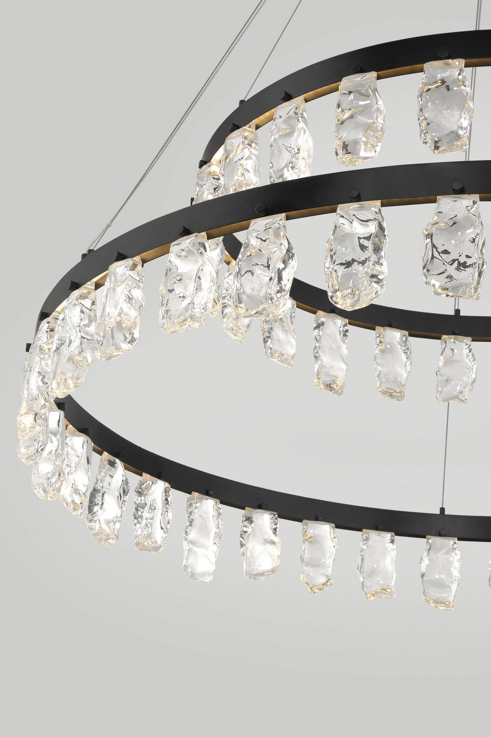 George Kovacs - P1499-66A-L - LED Chandelier - Arctic Glacier - Coal