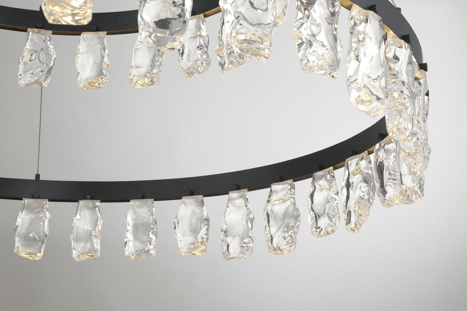 George Kovacs - P1499-66A-L - LED Chandelier - Arctic Glacier - Coal