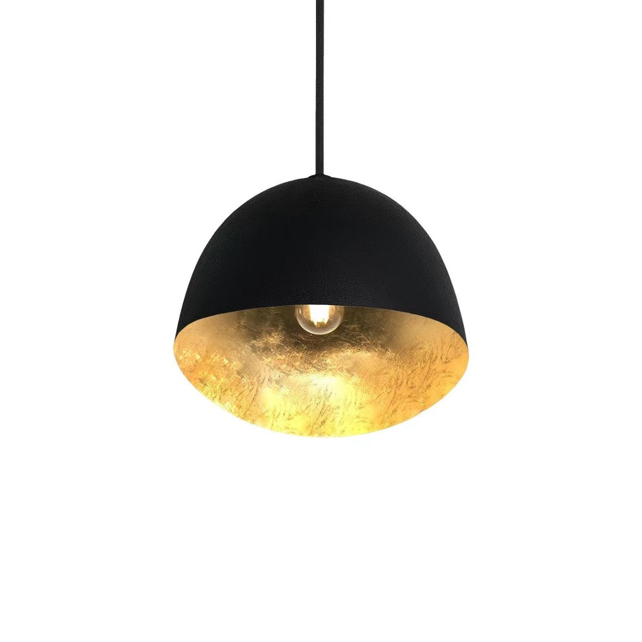 George Kovacs - P1914-711 - One Light Pendant - Eclos - Sand Coal W/Gold Leaf
