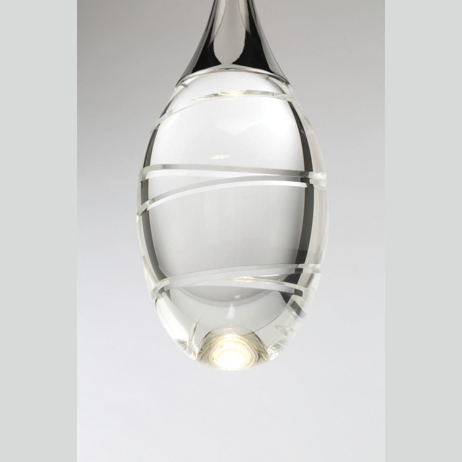 George Kovacs - P5592-613-L - LED Mini Pendant - Hail - Polished Nickel