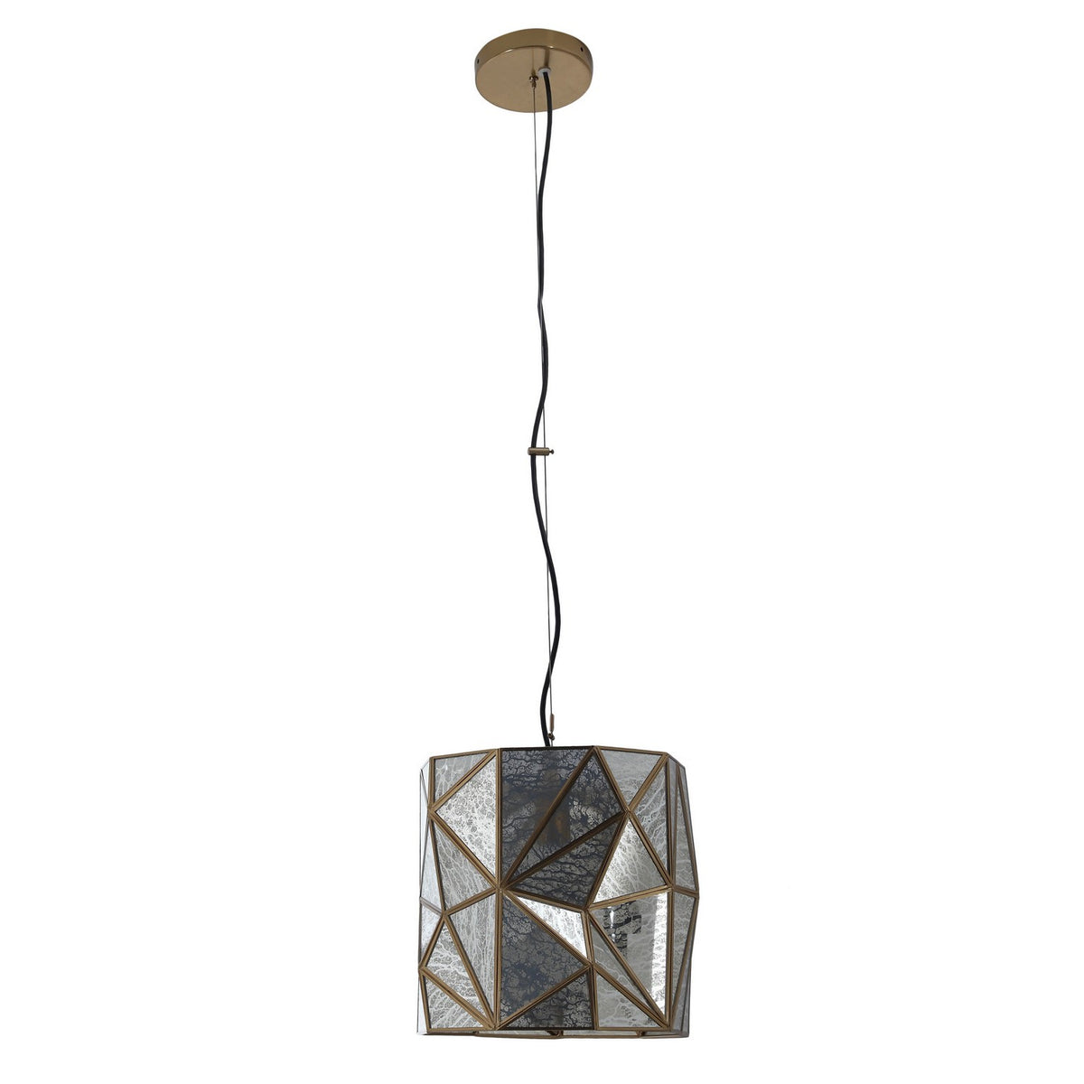 Metropolitan - N1691-863 - One Light Mini Pendant - Geo-Gem - Artisan Brass