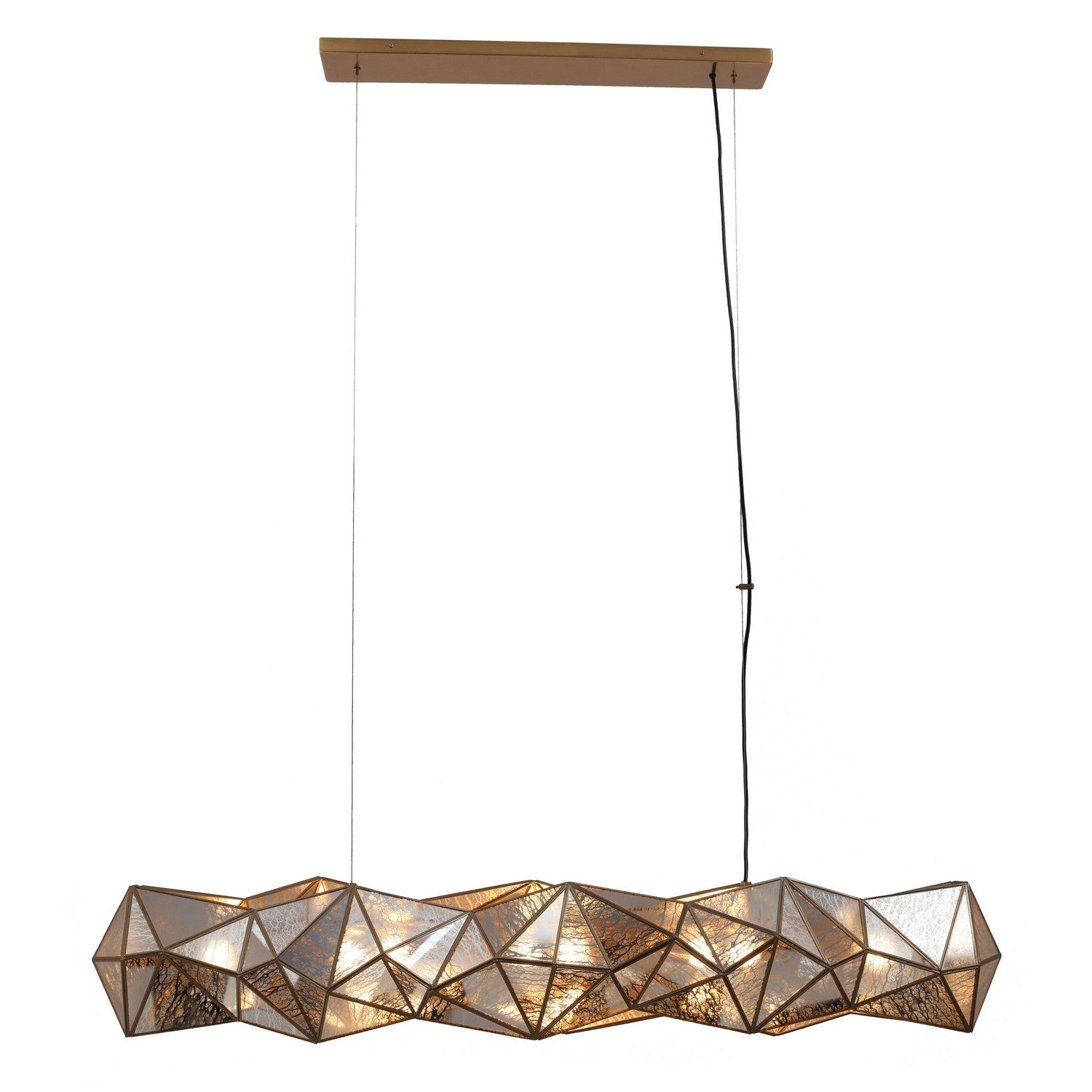 Metropolitan - N1697-863 - Eight Light Island Pendant - Geo-Gem - Artisan Brass
