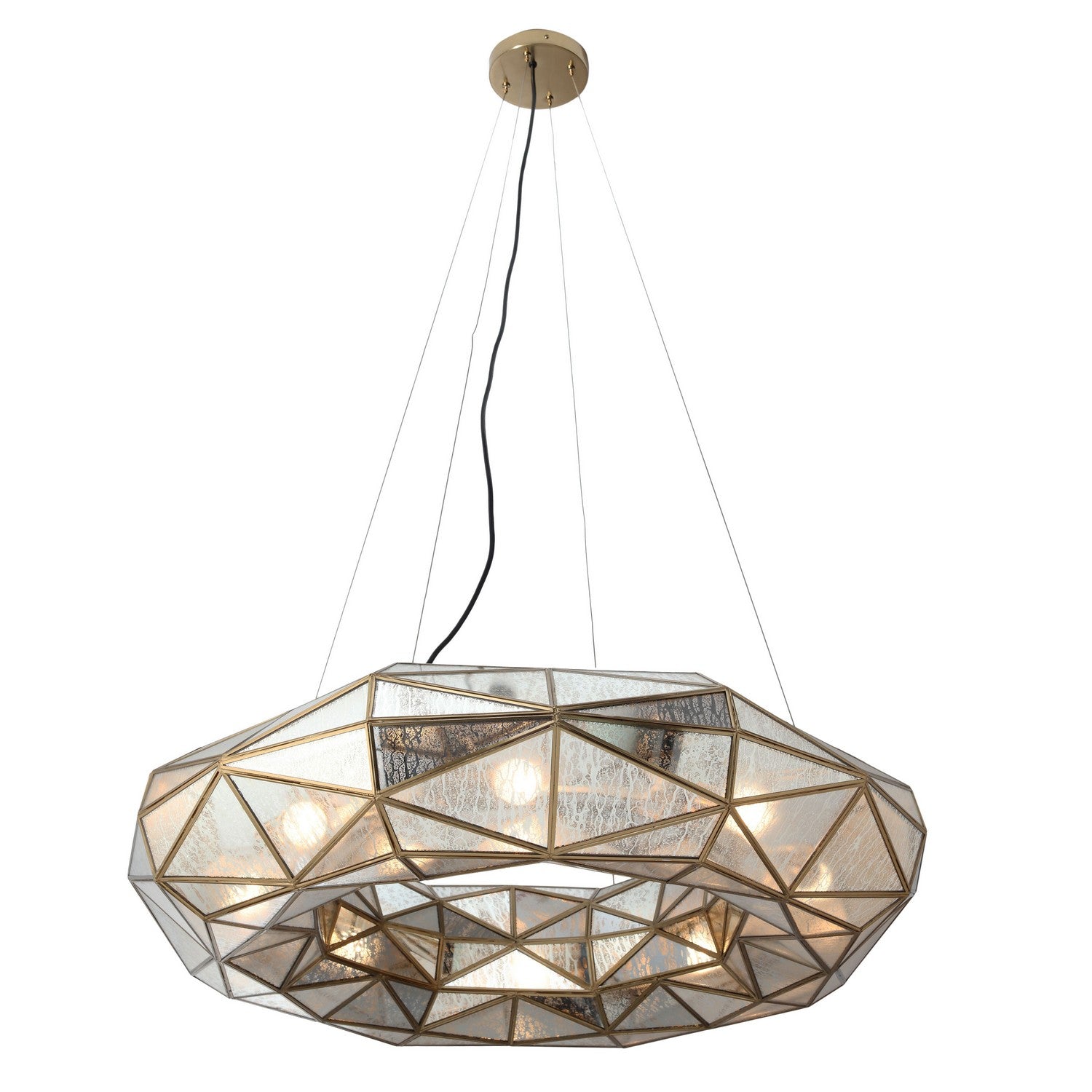 Metropolitan - N1698-863 - Eight Light Chandelier - Geo-Gem - Artisan Brass