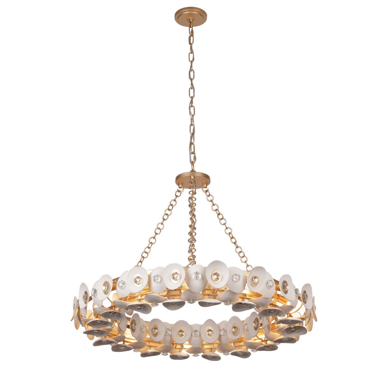 Metropolitan - N1865-760 - Ten Light Pendant - Niu - Fawn Gold