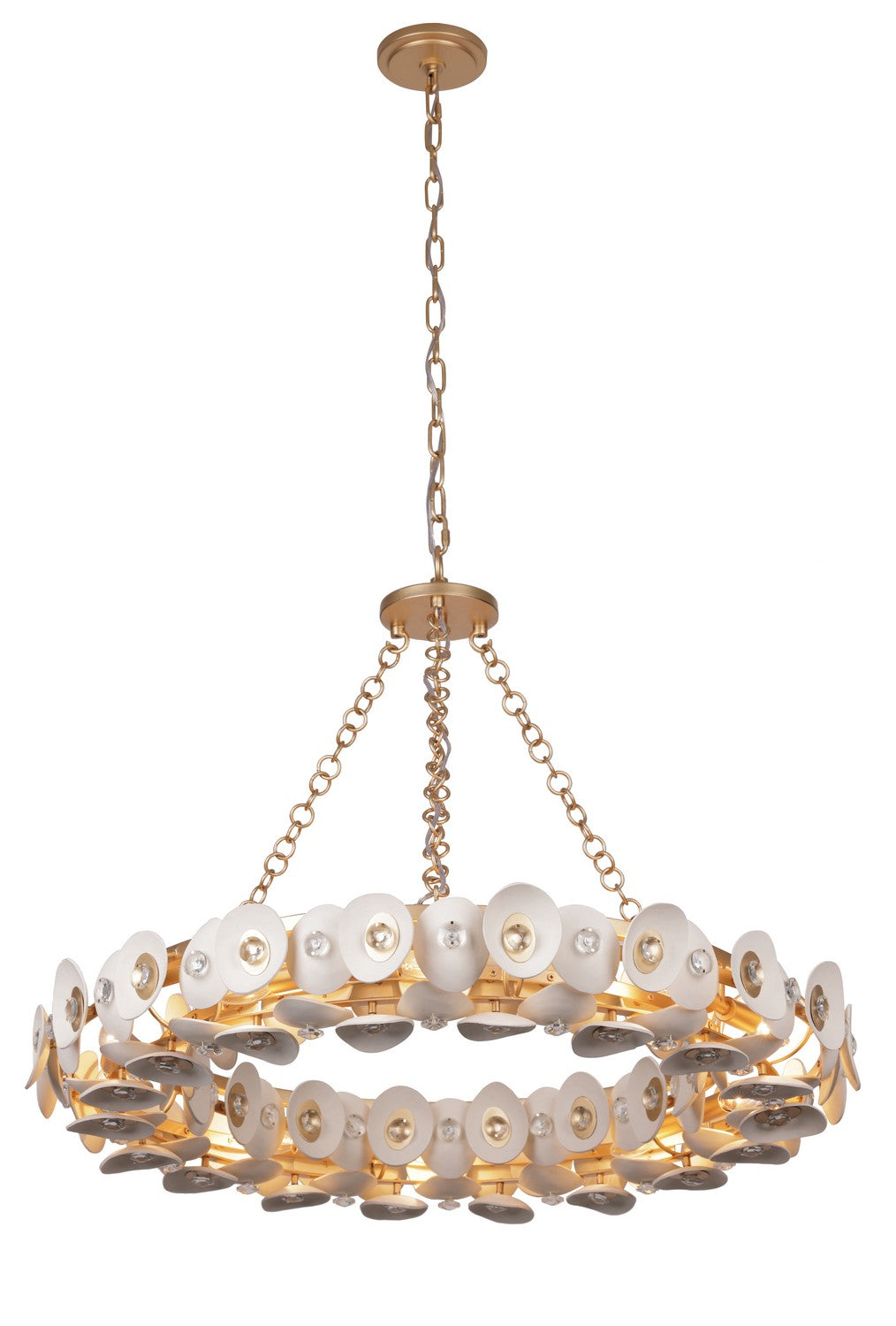 Metropolitan - N1865-760 - Ten Light Pendant - Niu - Fawn Gold