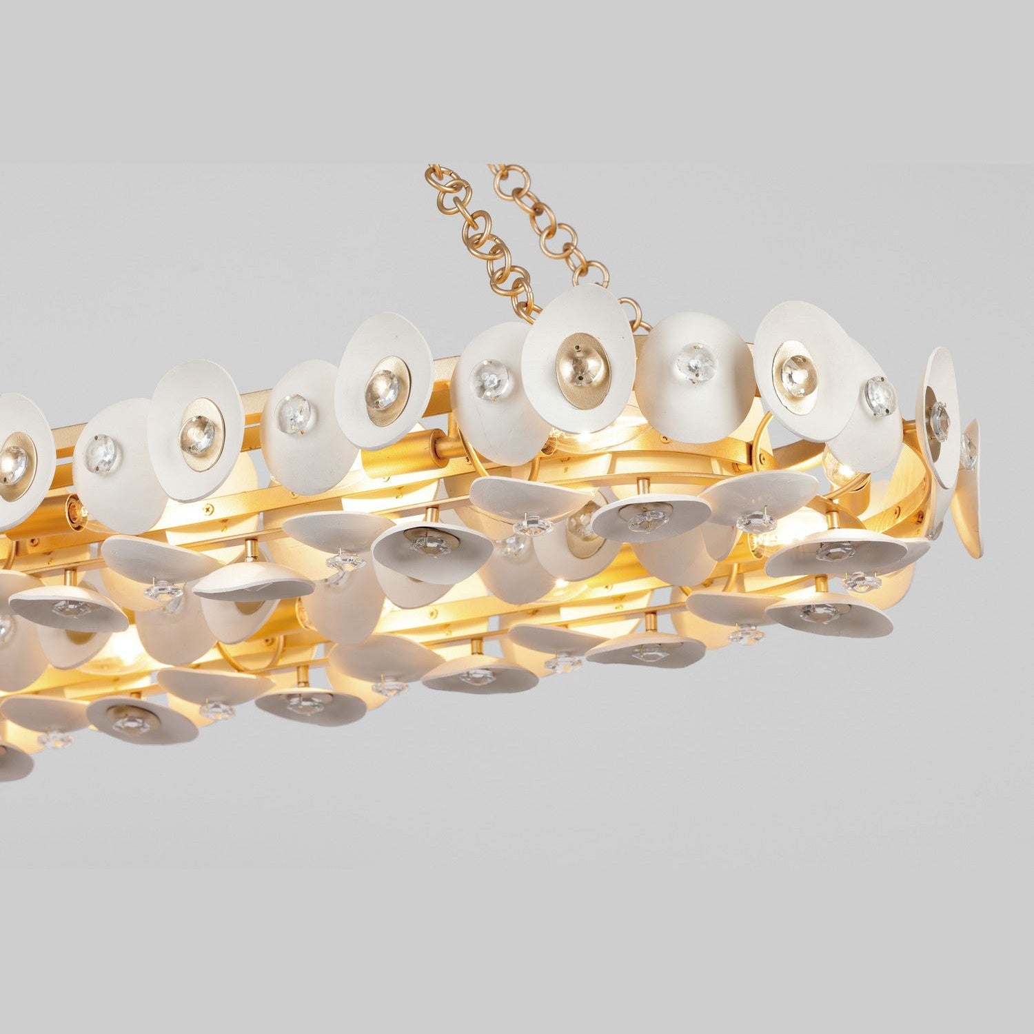 Metropolitan - N1869-760 - 14 Light Island Pendant - Niu - Fawn Gold