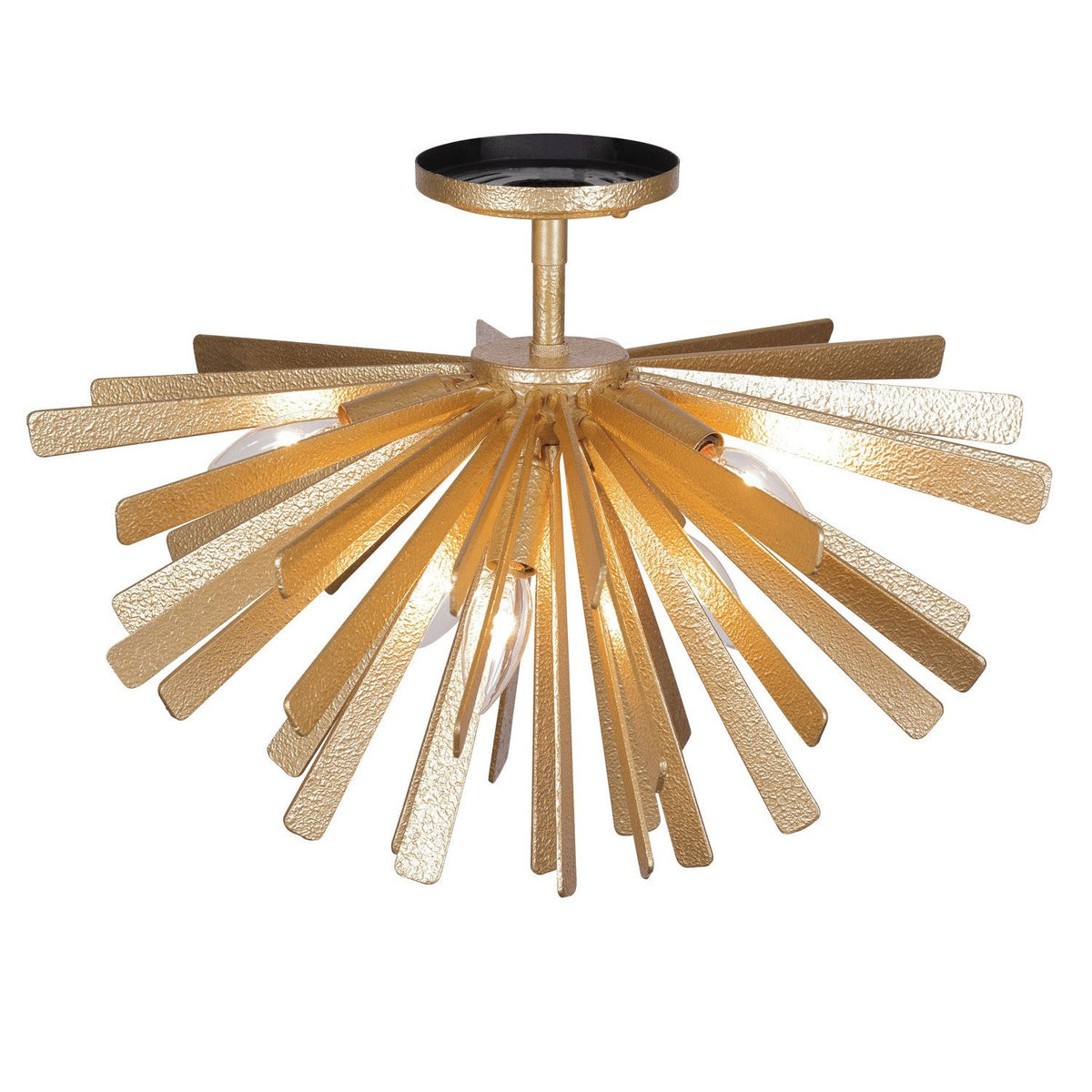 Metropolitan - N1906-785 - Six Light Flush Mount - Confluence - Piastra Gold