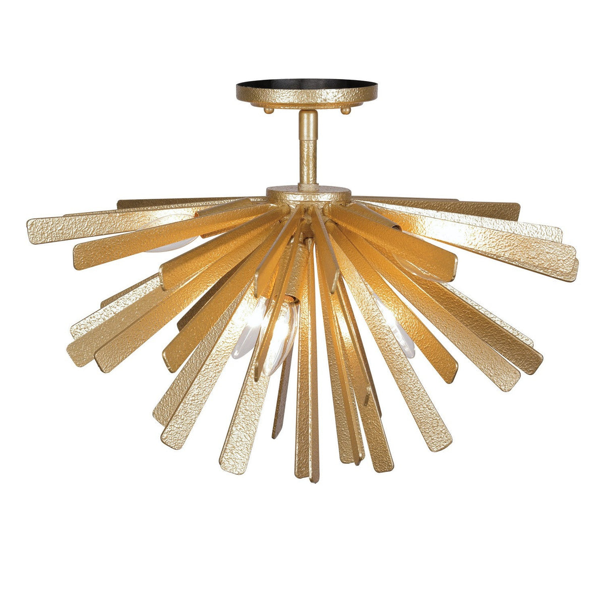 Metropolitan - N1906-785 - Six Light Flush Mount - Confluence - Piastra Gold