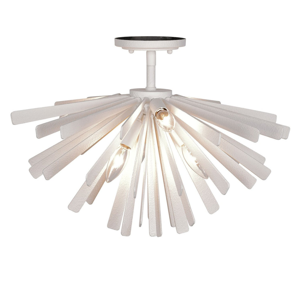Metropolitan - N1906-792 - Six Light Flush Mount - Confluence - Piastra White