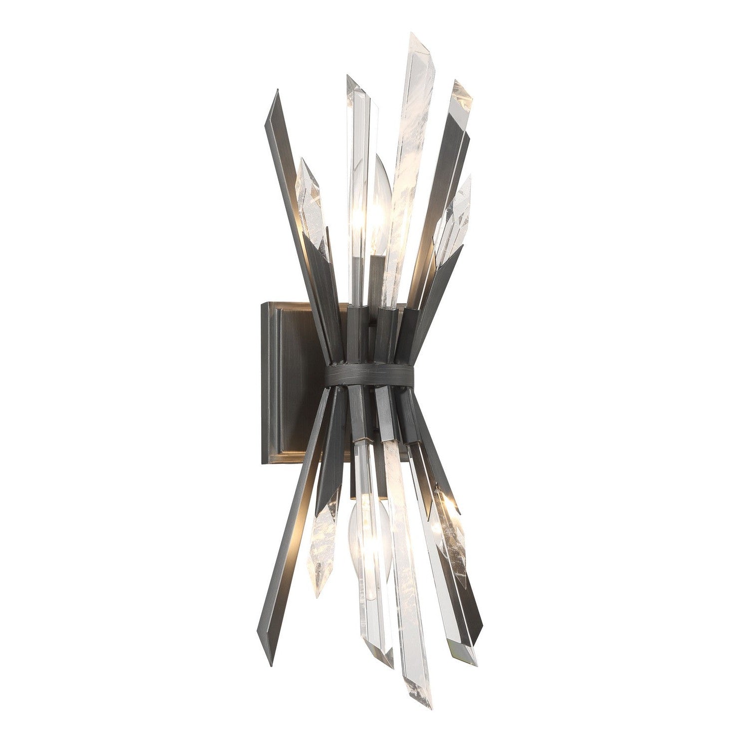 Metropolitan - N1942-766 - Two Light Wall Sconce - Elsa - Midnight Graphite
