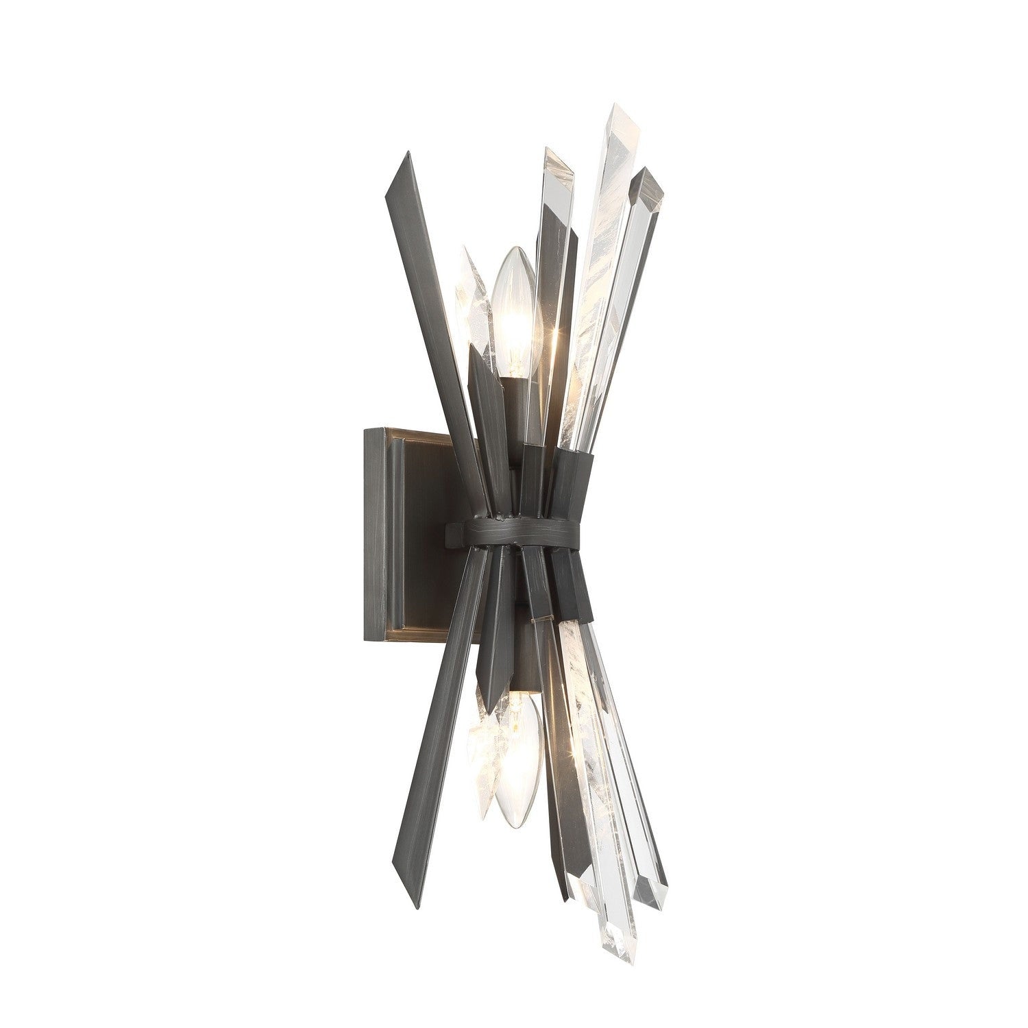 Metropolitan - N1942-766 - Two Light Wall Sconce - Elsa - Midnight Graphite