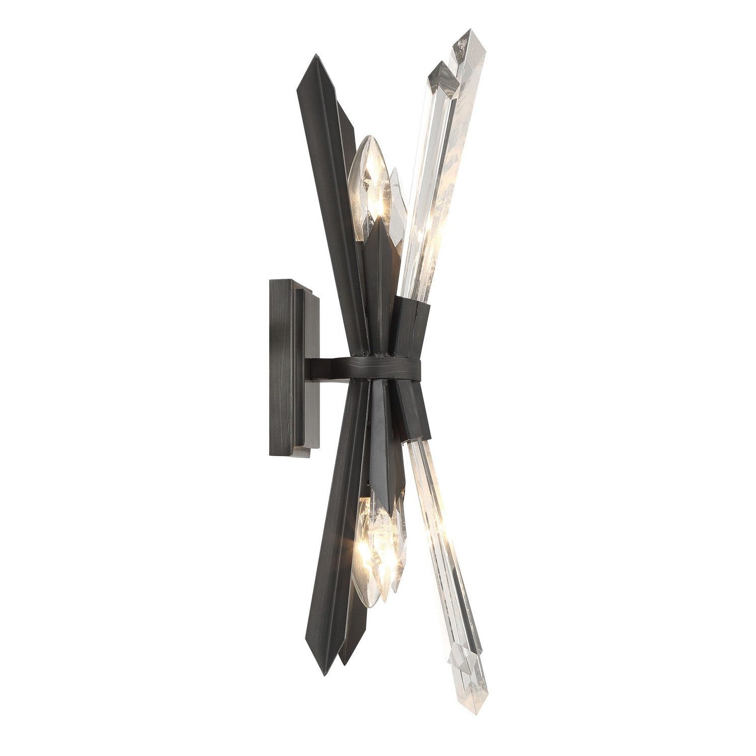 Metropolitan - N1942-766 - Two Light Wall Sconce - Elsa - Midnight Graphite