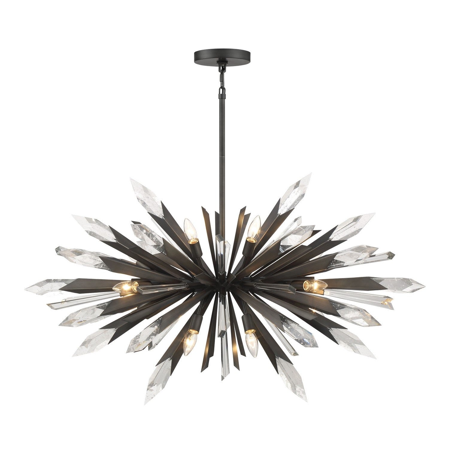 Metropolitan - N1948-766 - 12 Light Pendant - Elsa - Midnight Graphite