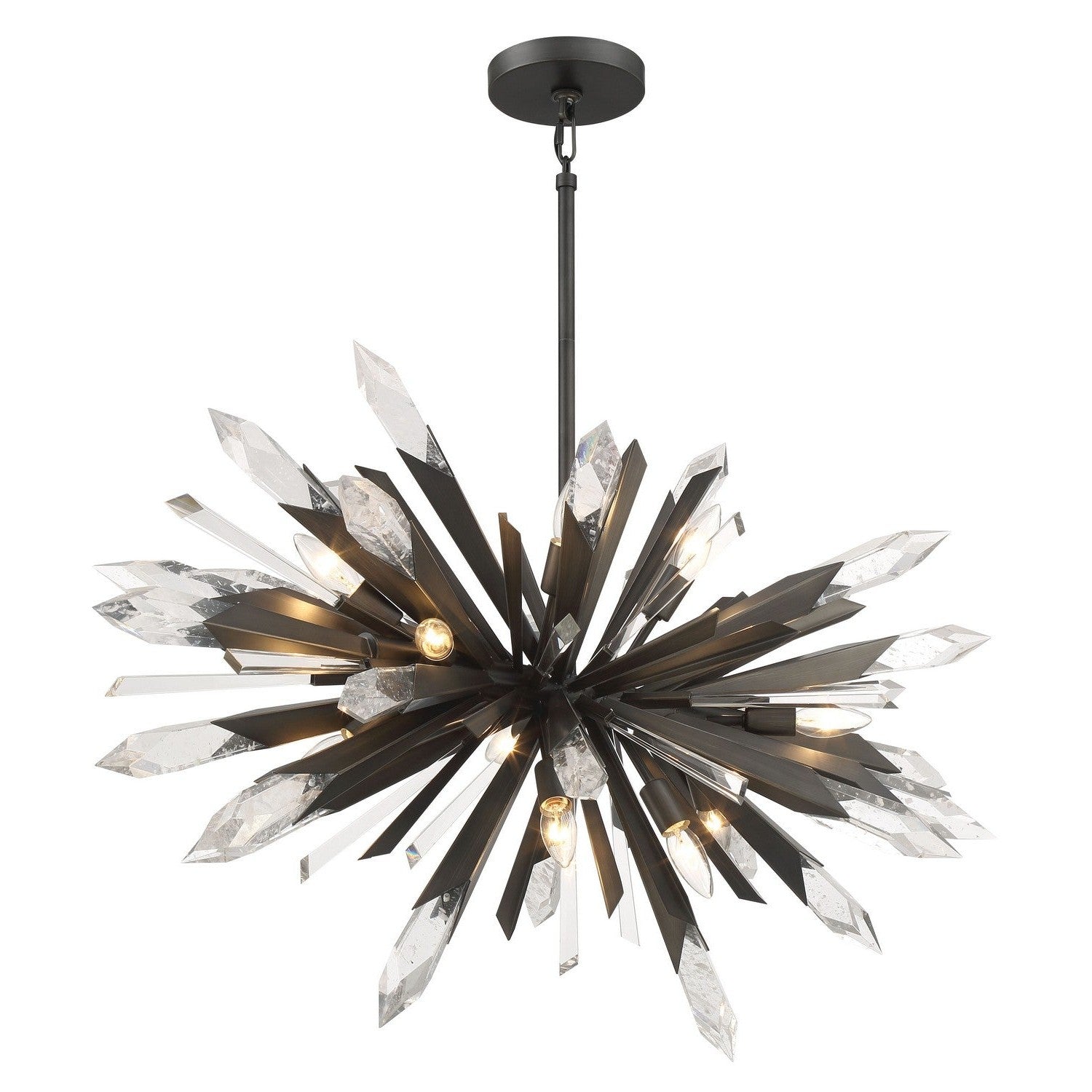 Metropolitan - N1948-766 - 12 Light Pendant - Elsa - Midnight Graphite