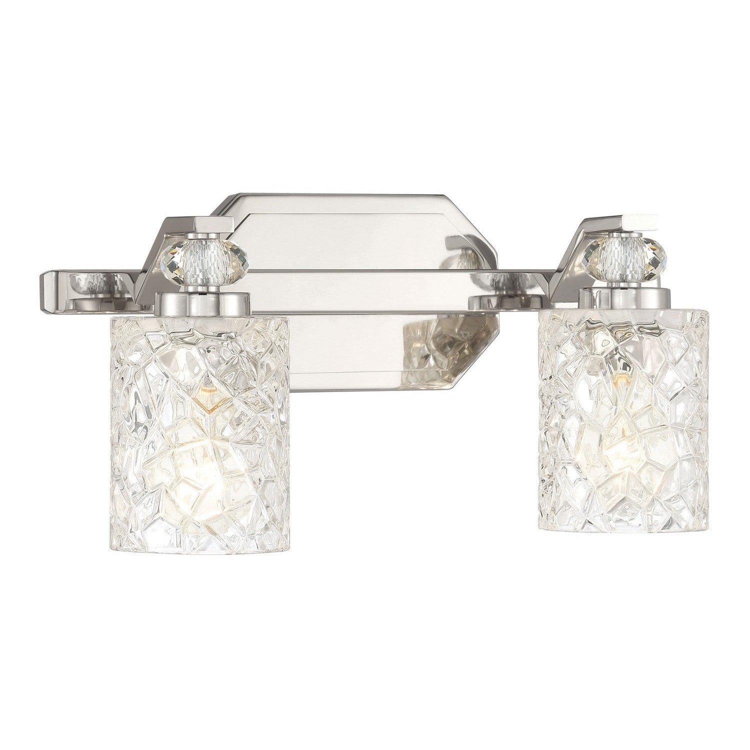 Minka-Lavery - 2612-77 - Two Light Bath Vanity - Crystal Kay - Chrome