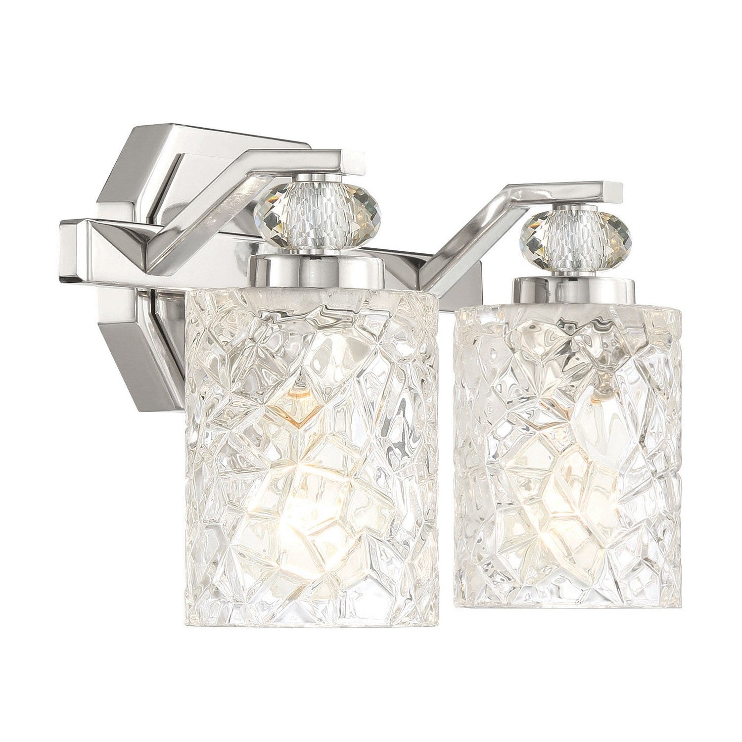 Minka-Lavery - 2612-77 - Two Light Bath Vanity - Crystal Kay - Chrome