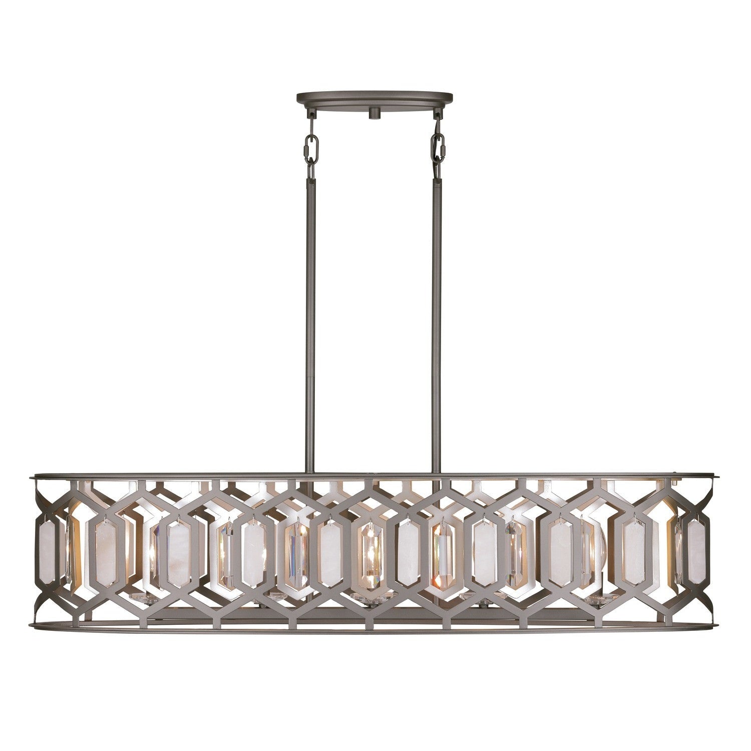 Minka-Lavery - 3588-795 - Five Light Island Pendant - Hexly - Bronze & Sultry Silver