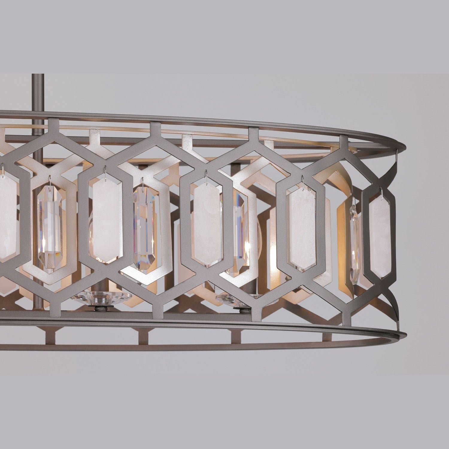 Minka-Lavery - 3588-795 - Five Light Island Pendant - Hexly - Bronze & Sultry Silver