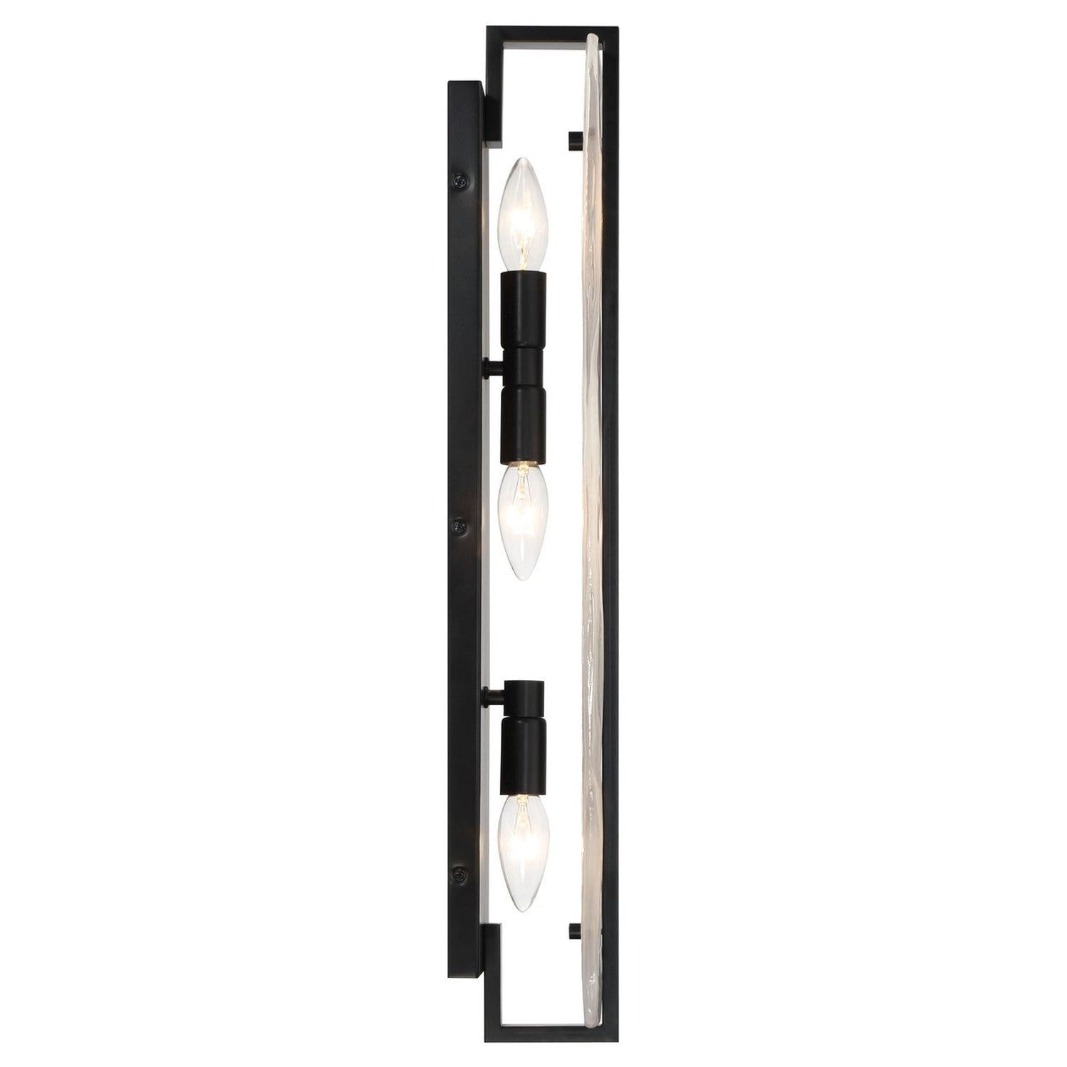 Minka-Lavery - 3615-66A - Three Light Wall Sconce - Cloud Break - Coal