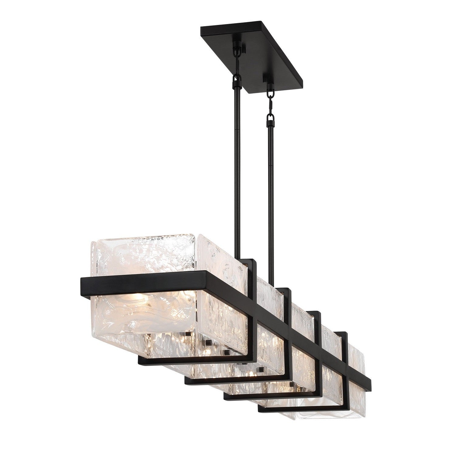 Minka-Lavery - 3618-66A - 12 Light Island Pendant - Cloud Break - Coal