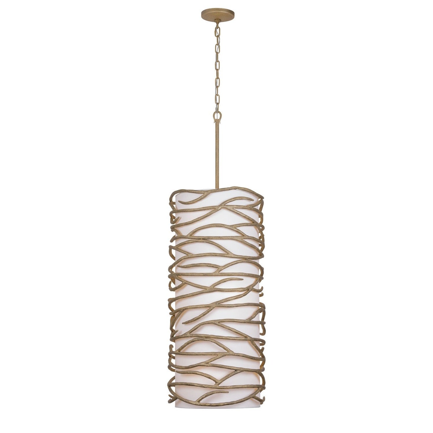 Minka-Lavery - 3716-788 - Nine Light Foyer Pendant - Branch Reality - Ashen Gold