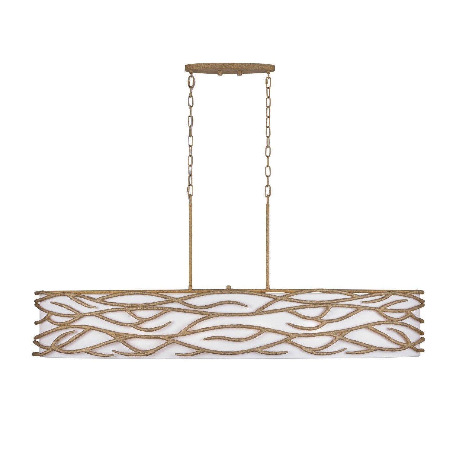Minka-Lavery - 3717-788 - Ten Light Island Pendant - Branch Reality - Ashen Gold