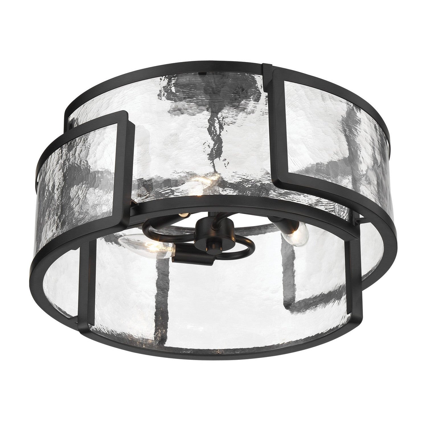 Minka-Lavery - 5265-66A - Three Light Semi Flush Mount - Bella Collina - Coal