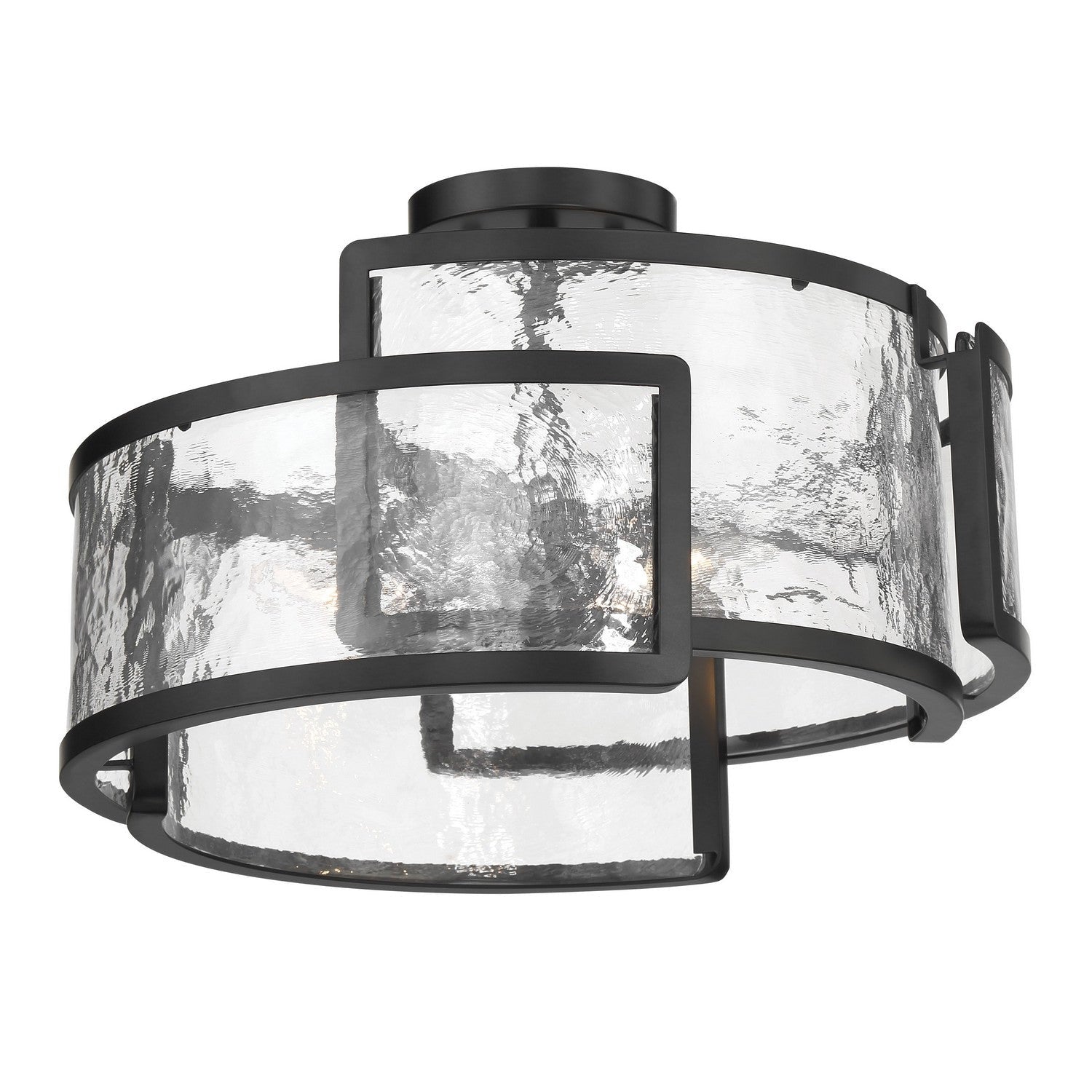 Minka-Lavery - 5265-66A - Three Light Semi Flush Mount - Bella Collina - Coal